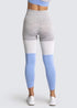 the keeper SET full length legging & crop colour block Blue